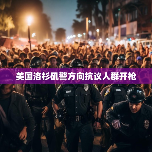 美国洛杉矶警方向抗议人群开枪