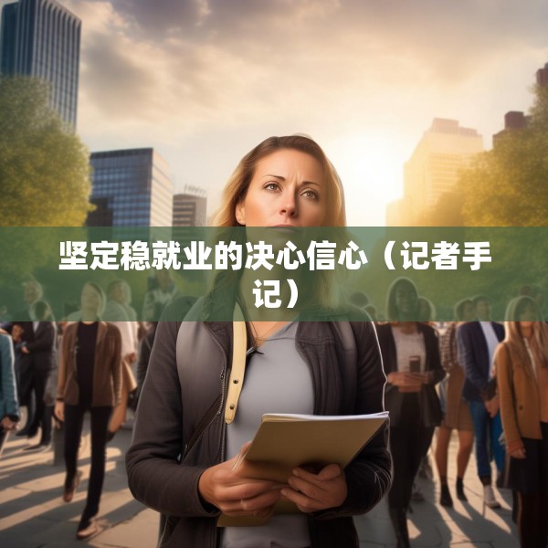 坚定稳就业的决心信心（记者手记）