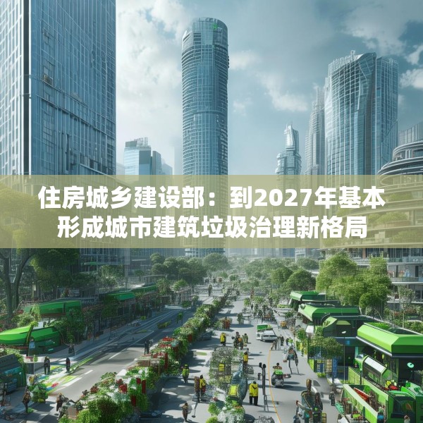 住房城乡建设部：到2027年基本形成城市建筑垃圾治理新格局