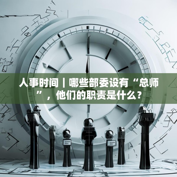人事时间｜哪些部委设有“总师”，他们的职责是什么？