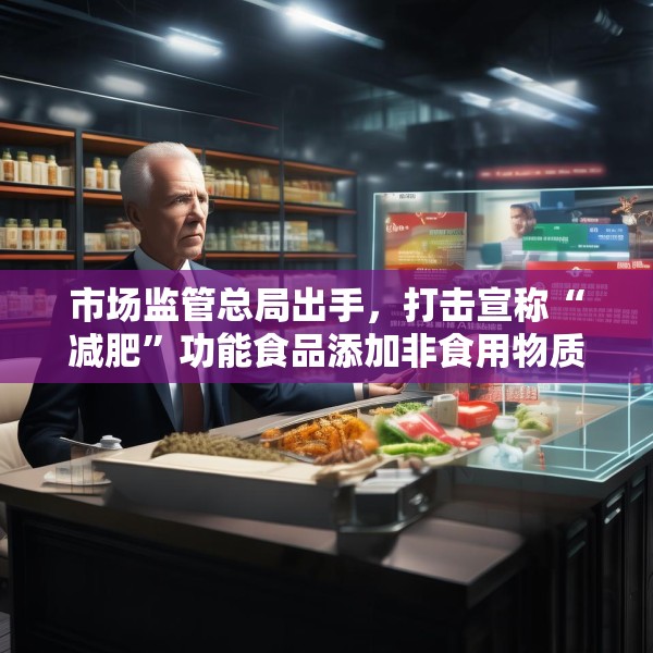 市场监管总局出手，打击宣称“减肥”功能食品添加非食用物质违法行为