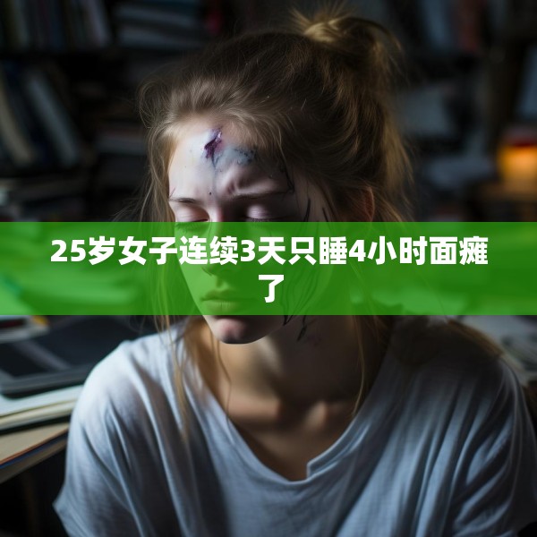 25岁女子连续3天只睡4小时面瘫了