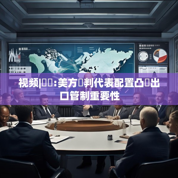 视频|萬喆:美方談判代表配置凸顯出口管制重要性