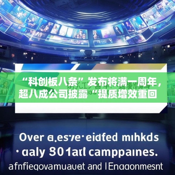 “科创板八条”发布将满一周年，超八成公司披露“提质增效重回报”方案