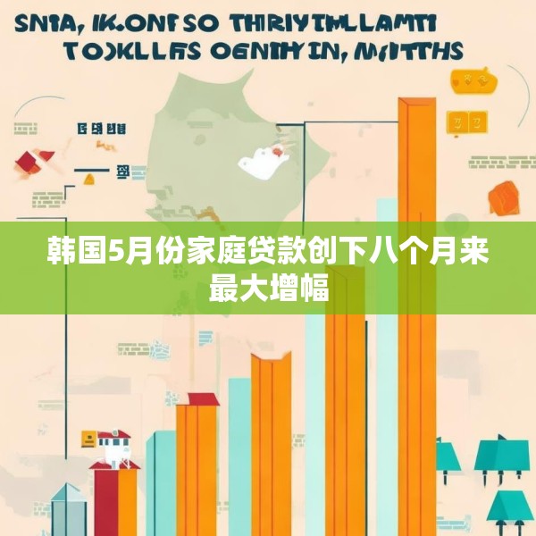 韩国5月份家庭贷款创下八个月来最大增幅