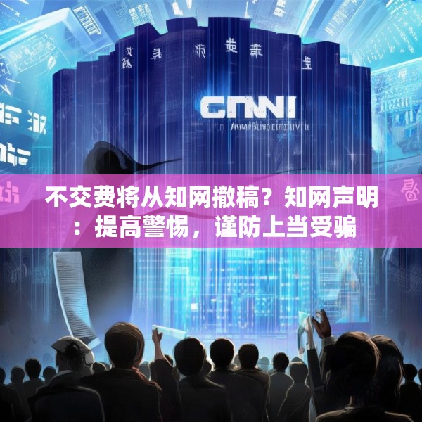 不交费将从知网撤稿？知网声明：提高警惕，谨防上当受骗