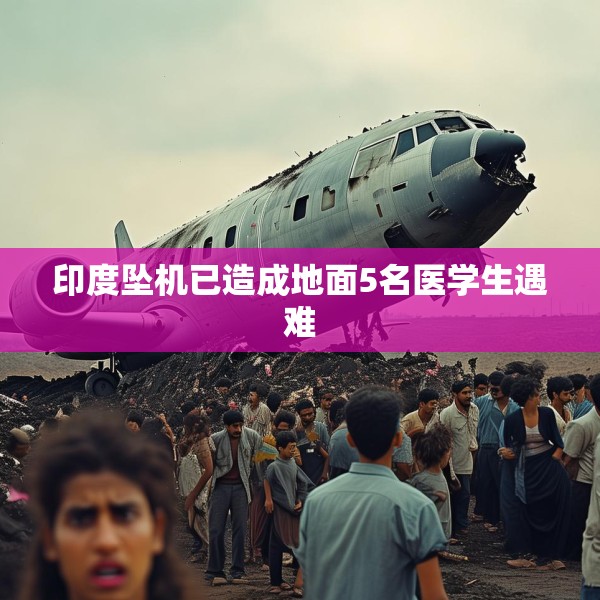 印度坠机已造成地面5名医学生遇难
