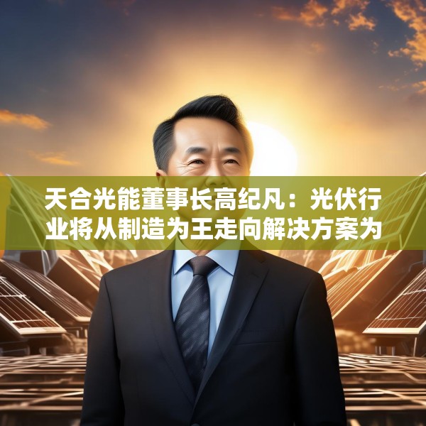 天合光能董事长高纪凡：光伏行业将从制造为王走向解决方案为王