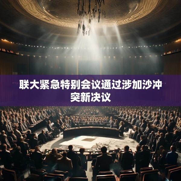 联大紧急特别会议通过涉加沙冲突新决议