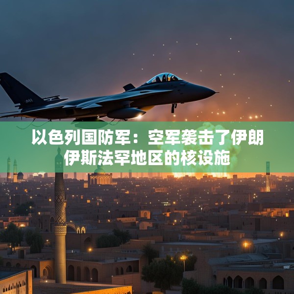 以色列国防军：空军袭击了伊朗伊斯法罕地区的核设施