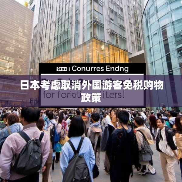 日本考虑取消外国游客免税购物政策