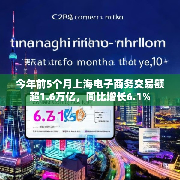 今年前5个月上海电子商务交易额超1.6万亿，同比增长6.1%