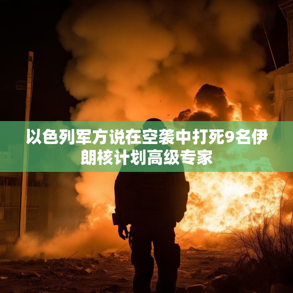 以色列军方说在空袭中打死9名伊朗核计划高级专家