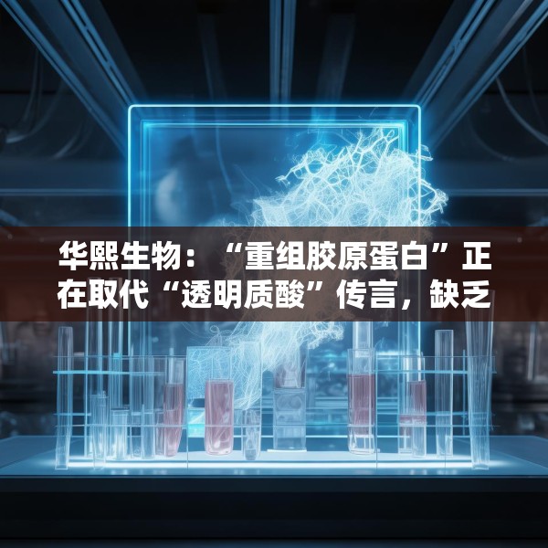 华熙生物：“重组胶原蛋白”正在取代“透明质酸”传言，缺乏真实数据支持