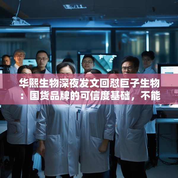 华熙生物深夜发文回怼巨子生物：国货品牌的可信度基础，不能建立在学术名称与概念滥用之上