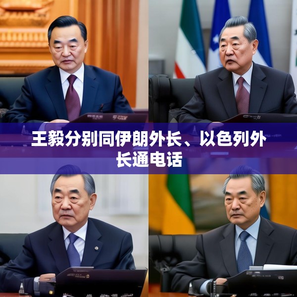 王毅分别同伊朗外长、以色列外长通电话