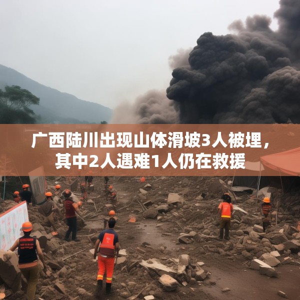 广西陆川出现山体滑坡3人被埋，其中2人遇难1人仍在救援