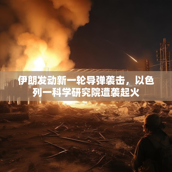 伊朗发动新一轮导弹袭击，以色列一科学研究院遭袭起火