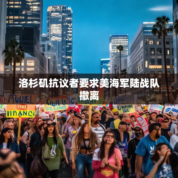 洛杉矶抗议者要求美海军陆战队撤离