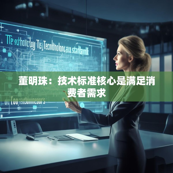 董明珠：技术标准核心是满足消费者需求