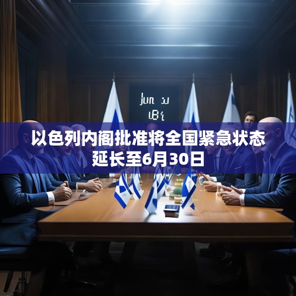 以色列内阁批准将全国紧急状态延长至6月30日